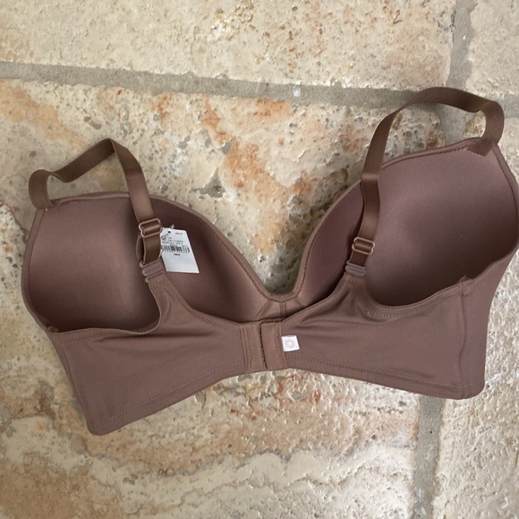NWT Old navy bra NO UNDERWIRE lightly padded adjustable 3 clasp Cocoa 36D - Picture 2 of 5